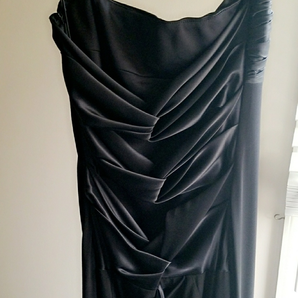 Black dress with tie back